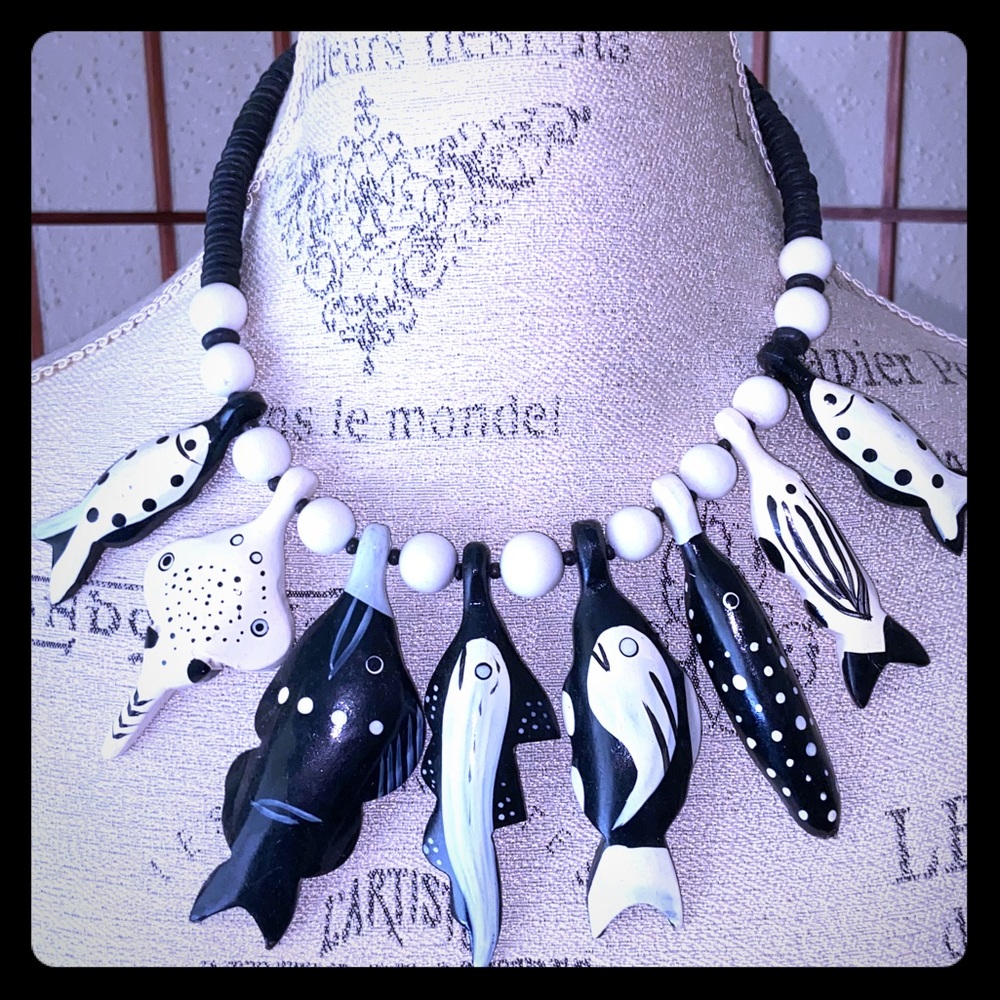Wood necklace